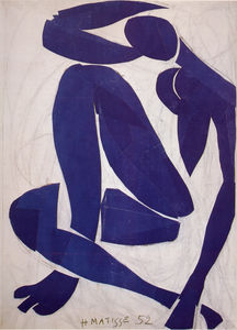 Henri Matisse - Nu bleu IV Gouache découpée Nice , musée Matisse