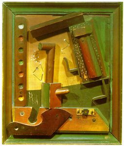 Max Ernst - Fruit of a Long Experience - Painted wood relief -