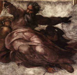 Michelangelo Buonarroti - creation of sun and moon