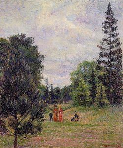 Camille Pissarro - Kew Gardens, Crossroads near the Pond.