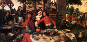 Pieter Aertsen - Peasants feast