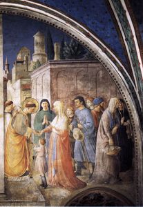 Fra Angelico - W,wall - st stephen distributing alms