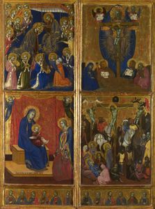 Barnaba Da Modena - Scenes of the Virgin; The Trinity; The Crucifixion