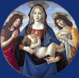 Sandro Botticelli - Workshop of Sandro Botticelli - The Virgin and Child with Saint John and an Angel
