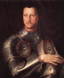 Agnolo Bronzino - 1.Portraits of the Medici - Cosimo I de- Medici in Armour