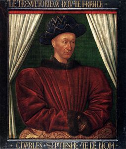 Jean Fouquet - Portrait of Charles VII of France