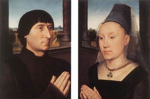 Hans Memling - middle - Portraits of Willem Moreel and His Wife