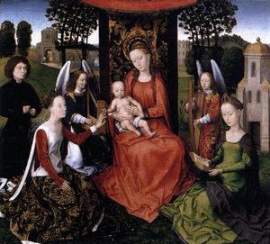 Hans Memling - middle - The Mystic Marriage of St Catherine