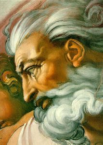 Michelangelo Buonarroti - The face of God