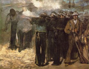 Claude Monet - The Execution of Emperor Maximilian (Boston)