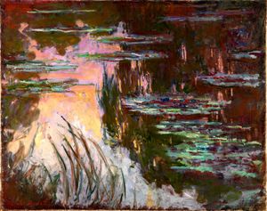 Claude Monet - Water-Lilies, Setting Sun