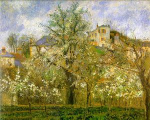 Camille Pissarro - Kitchen Garden with Trees in Flower