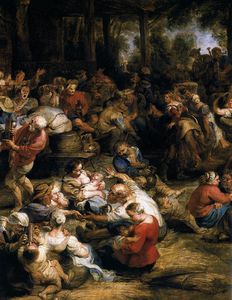 Peter Paul Rubens - The village fête (detail)
