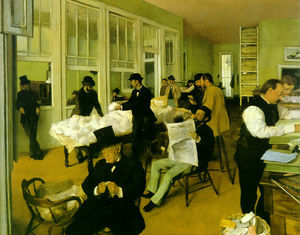 Edgar Degas - Cotton exchange