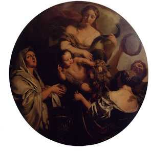 Gérard De Lairesse - Allegory with an infant surrounded by women