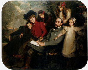 Jacques-Emile Blanche - The poet francis viele griffin and his family