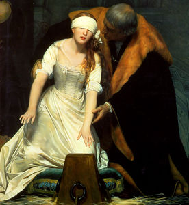Paul Delaroche (Hippolyte Delaroche) - The Execution of Lady Jane Grey centre