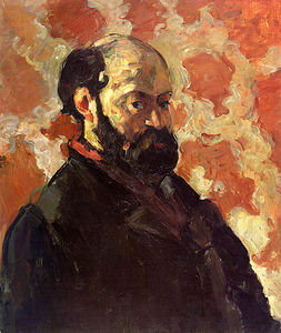 Paul Cezanne - Self-portrait on a rose background, galerie