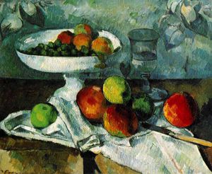 Paul Cezanne - Still life with compotier,1879-80, collection mr. an