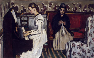 Paul Cezanne - Girl at the piano, ca Eremitaget