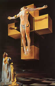Salvador Dali - Dalí corpus hypercubus (crucifixion), metropolitan moa