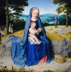 Gerard David - The Rest on the Flight into Egypt,