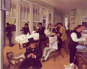 Edgar Degas - The cotton exchange in New Orleans, Mu