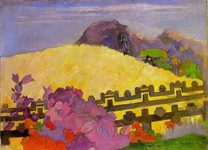 Paul Gauguin - There is Marae, Philadelphia Museum