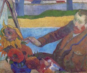 Paul Gauguin - Van Gogh Painting Sunflowers, Private collecti