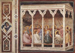 Giotto Di Bondone - Scenes from the Life of Christ. 23. Pentacost, -