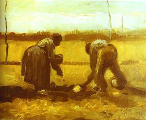 Vincent Van Gogh - Fermiers plantant des pommes de terre