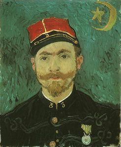 Vincent Van Gogh - Portrait de Milliet, second lieutenant des zouaves