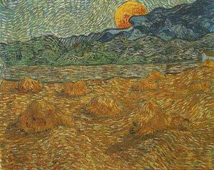 Vincent Van Gogh - Paysage au leve de la lune