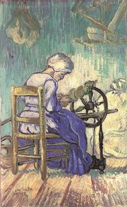 Vincent Van Gogh - Paysanne au rouet a filer