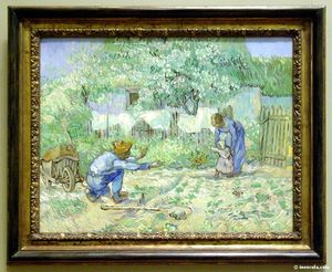 Vincent Van Gogh - Premiers pas (d-apres Millet)