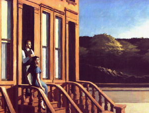 Edward Hopper - Sunlight on Brownstones , The Brooklyn Museum,