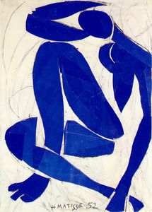 Henri Matisse - Nu bleu (iv), spring Gouache on paper, cut and