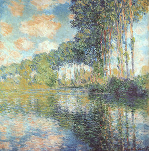 Claude Monet - Poplars on the Epte, oil on canvas, National Gal