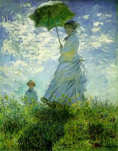 Claude Monet - The Stroll, Camille Monet and Her Son Jean (Woman with