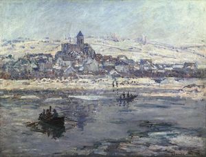 Claude Monet - Vétheuil in Winter, or Frick co