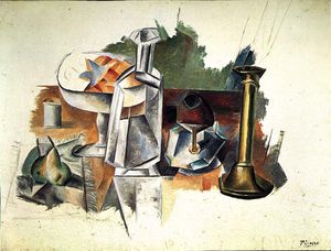 Pablo Picasso - Carafe et chandelier