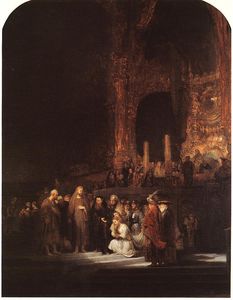 Rembrandt Van Rijn - Christ and the adulteress ng london