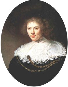 Rembrandt Van Rijn - Portrait of a Woman Wearing a Gold Chain, Oi