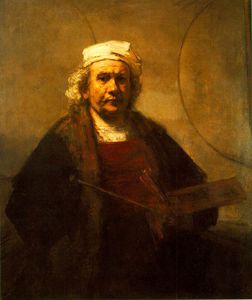 Rembrandt Van Rijn - Self-Portrait with Two Circles - (buy oil painting reproductions)