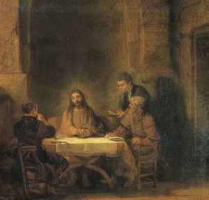 Rembrandt Van Rijn - Supper at emmaus louvre