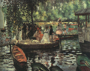 Pierre-Auguste Renoir - La Grenouillère, oil on canvas, Nationalmuseum