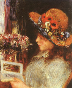 Pierre-Auguste Renoir - Young Girl Reading, oil on canvas, Städelsches