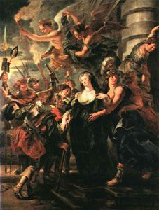 Peter Paul Rubens - The queen flees france, louvre