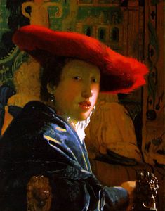 Johannes Vermeer - Girl red hat