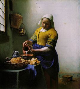 Johannes Vermeer - The milkmaid, ca Rijksmuseum,